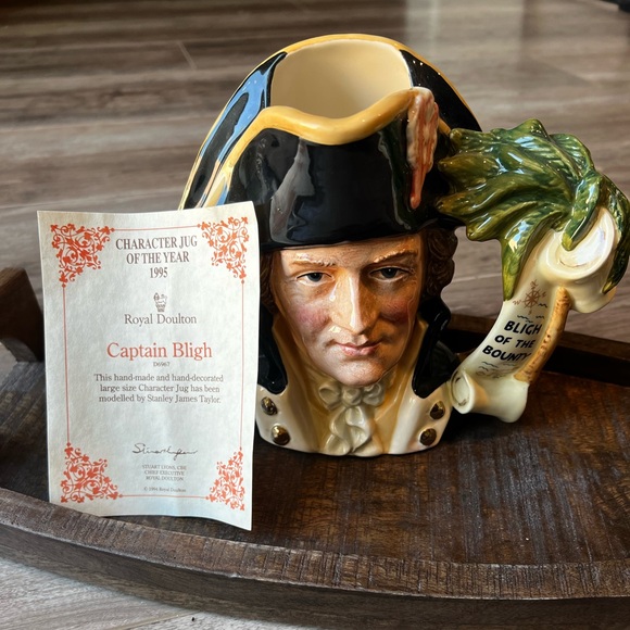 Royal Dalton collector Captain Bligh large character mug with authenticity cert! - Picture 8 of 11
